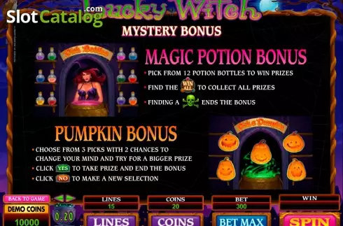 Οθόνη3. Lucky Witch (Microgaming) Κουλοχέρης