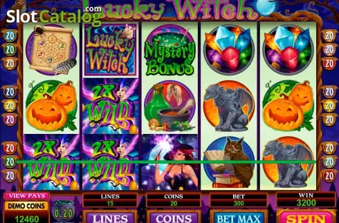 Οθόνη9. Lucky Witch (Microgaming) Κουλοχέρης