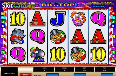 Οθόνη3. Big Top (Games Global) Κουλοχέρης