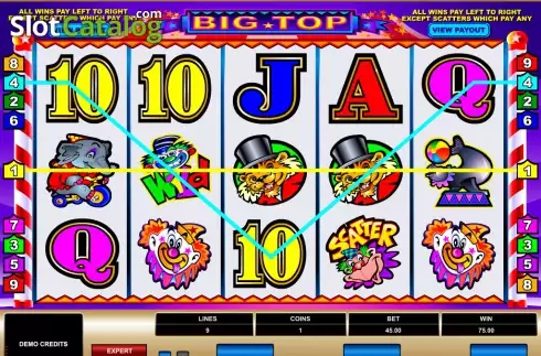 Οθόνη4. Big Top (Games Global) Κουλοχέρης