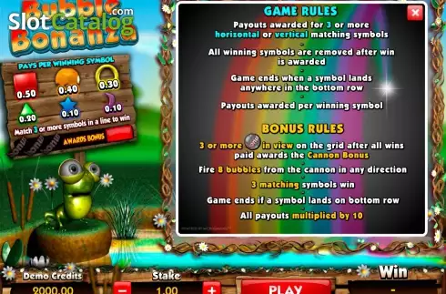 Οθόνη2. Bubble Bonanza (Microgaming) Κουλοχέρης