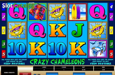 Οθόνη3. Crazy Chameleons Κουλοχέρης