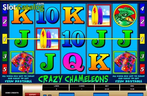 Οθόνη5. Crazy Chameleons Κουλοχέρης