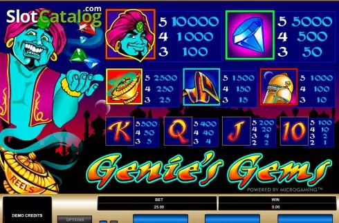 Οθόνη2. Genie's Gems Κουλοχέρης