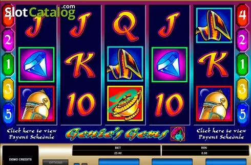 Οθόνη3. Genie's Gems Κουλοχέρης