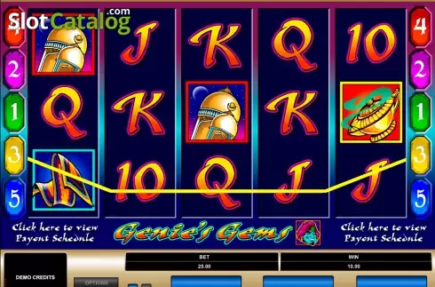 Οθόνη4. Genie's Gems Κουλοχέρης