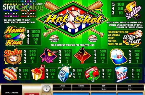 Οθόνη2. Hot Shot (Microgaming) Κουλοχέρης