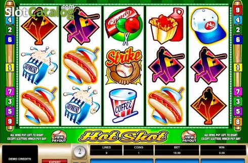 Οθόνη3. Hot Shot (Microgaming) Κουλοχέρης