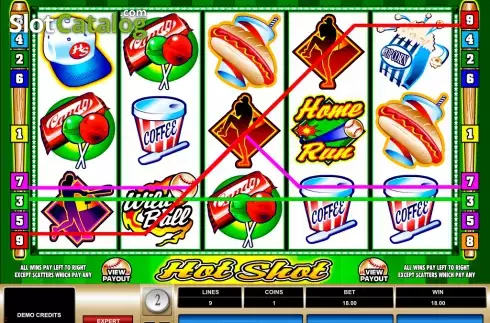 Οθόνη4. Hot Shot (Microgaming) Κουλοχέρης