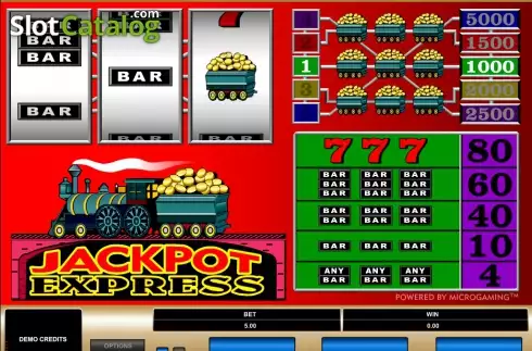 Οθόνη2. Jackpot Express (Microgaming) Κουλοχέρης