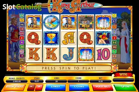 Οθόνη5. King Arthur (Microgaming) Κουλοχέρης 