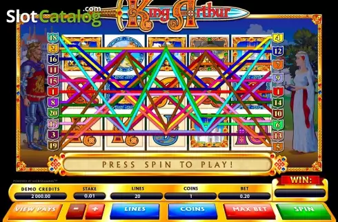 Οθόνη6. King Arthur (Microgaming) Κουλοχέρης 