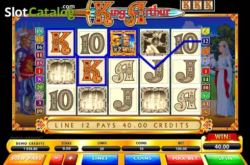 Οθόνη7. King Arthur (Microgaming) Κουλοχέρης 