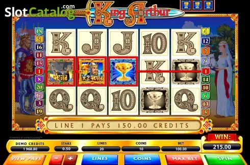 Οθόνη8. King Arthur (Microgaming) Κουλοχέρης 