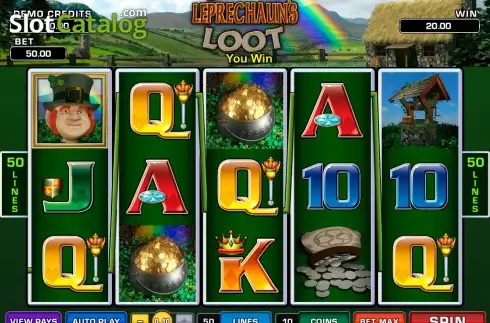 Οθόνη7. Lucky Leprechaun's Loot Κουλοχέρης