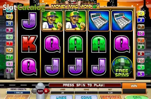 Οθόνη 1. Money Mad Monkey Κουλοχέρης 
