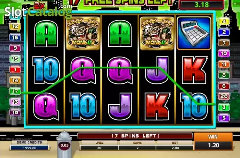 Οθόνη 4. Money Mad Monkey Κουλοχέρης 