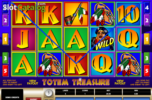 Οθόνη 4. Totem Treasure Κουλοχέρης