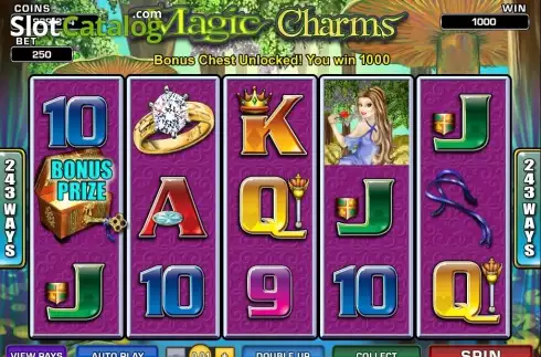 Οθόνη 2. Magic Charms Κουλοχέρης