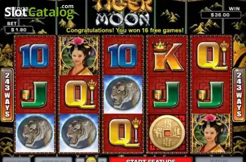 Οθόνη 1. Tiger Moon Κουλοχέρης