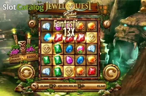 Οθόνη 1. Jewel Quest Riches Κουλοχέρης