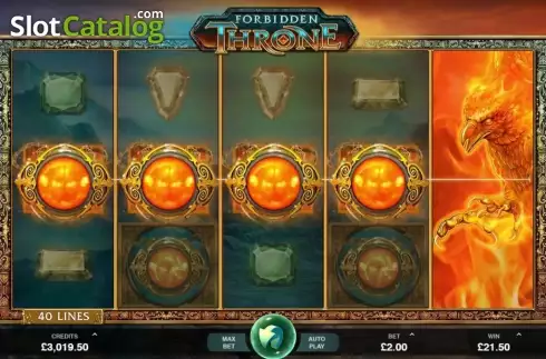 Οθόνη 1. Forbidden Throne Κουλοχέρης