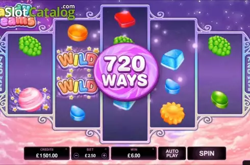 Οθόνη 8. Candy Dreams (Microgaming) Κουλοχέρης