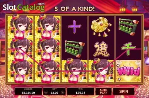 Οθόνη 3. Fortune Girl (Microgaming) Κουλοχέρης
