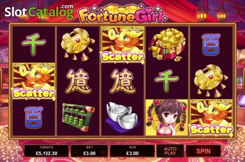 Οθόνη 4. Fortune Girl (Microgaming) Κουλοχέρης