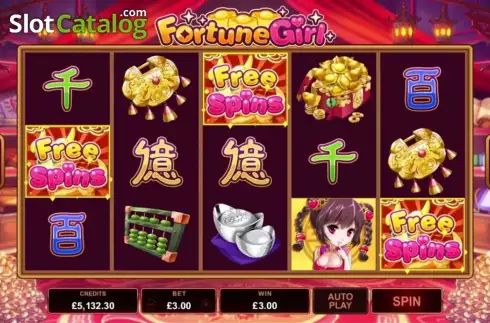 Οθόνη 5. Fortune Girl (Microgaming) Κουλοχέρης