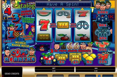 Ροδέλες. Cops and Robbers (Microgaming) Κουλοχέρης 