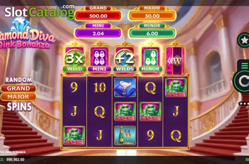 Οθόνη2. Diamond Diva Oink Bonanza Κουλοχέρης