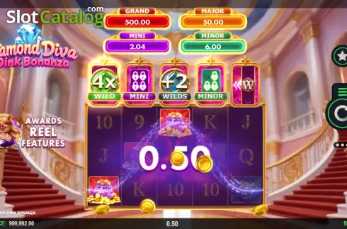 Οθόνη3. Diamond Diva Oink Bonanza Κουλοχέρης