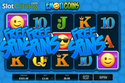 Οθόνη 7. EmotiCoins (Games Global) Κουλοχέρης