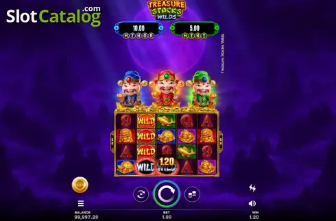 Οθόνη3. Treasure Stacks Wilds Κουλοχέρης