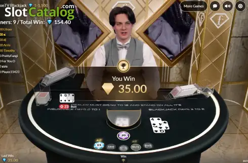 Οθόνη3. FashionTV BLACKJACK Κουλοχέρης