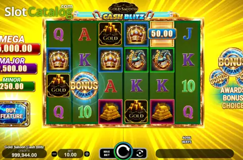 Οθόνη2. Gold Saloon Cash Blitz Κουλοχέρης