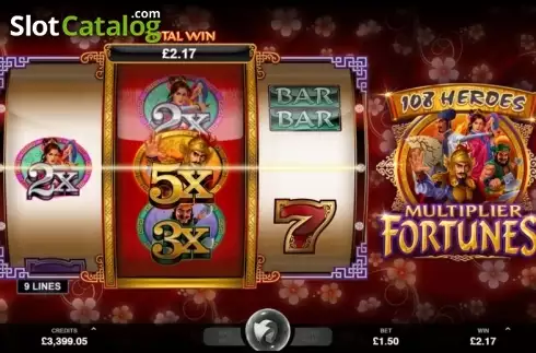 Οθόνη 1. 108 Heroes Multiplier Fortunes Κουλοχέρης 
