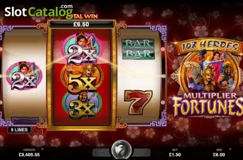 Οθόνη 2. 108 Heroes Multiplier Fortunes Κουλοχέρης 