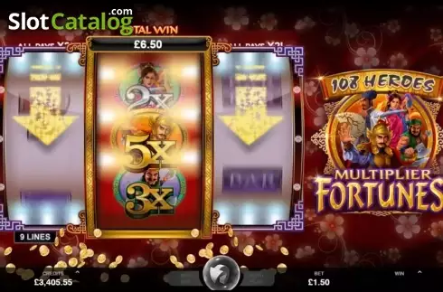Οθόνη 3. 108 Heroes Multiplier Fortunes Κουλοχέρης 