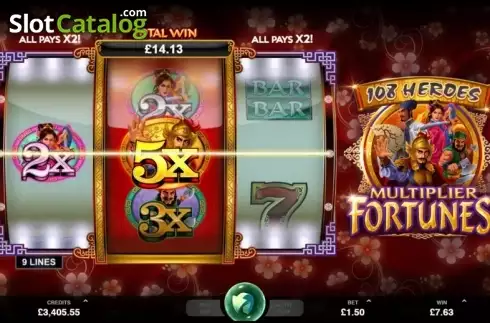 Οθόνη 4. 108 Heroes Multiplier Fortunes Κουλοχέρης 