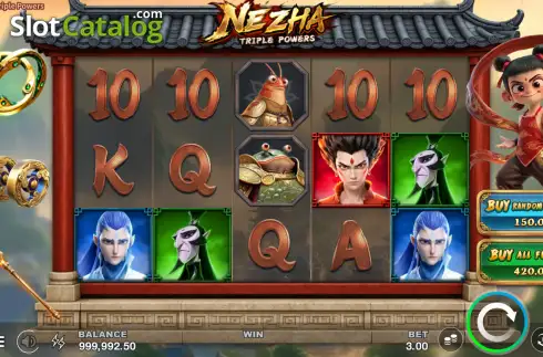 Οθόνη2. Ne Zha: Triple Powers Κουλοχέρης