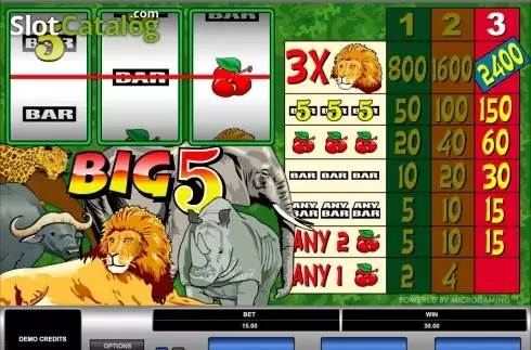 Οθόνη3. Big 5 Κουλοχέρης