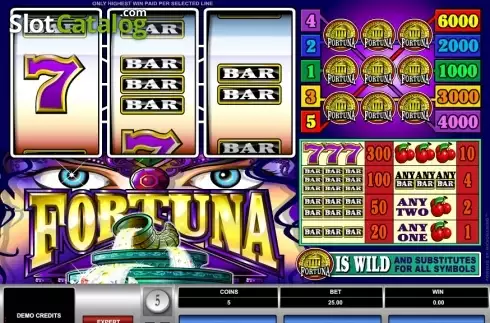 Οθόνη2. Fortuna (Microgaming) Κουλοχέρης