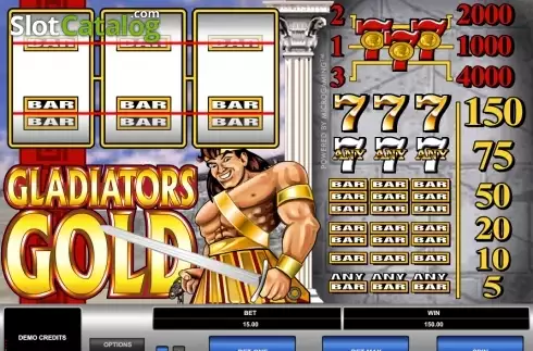Οθόνη3. Gladiators Gold Κουλοχέρης