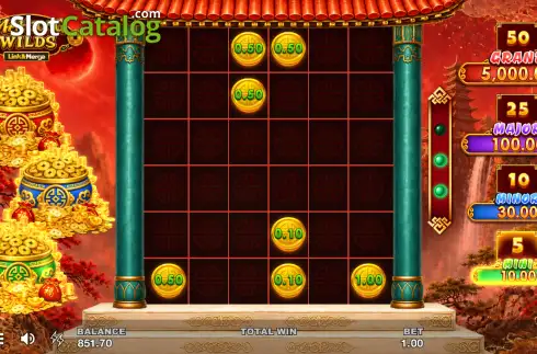 Οθόνη3. Mahjong Wilds Link&Merge Κουλοχέρης