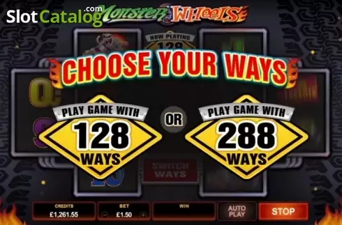 Οθόνη 3. Monster Wheels (Microgaming) Κουλοχέρης
