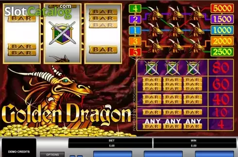 Οθόνη2. Golden Dragon (Microgaming) Κουλοχέρης