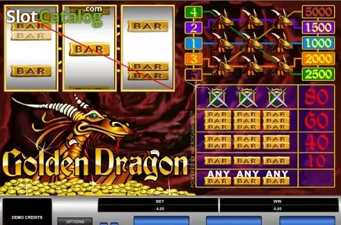 Οθόνη3. Golden Dragon (Microgaming) Κουλοχέρης