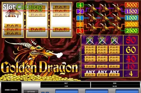 Οθόνη4. Golden Dragon (Microgaming) Κουλοχέρης
